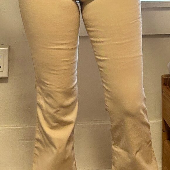 Vintage Taba&co Paris Beige Western Flare Pants | Size Small - Picture 2 of 6